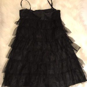 Gap Girls Size XS (4-5) Black Layered Dress